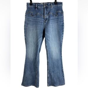 Idyllwind By Miranda Lambert Flare Jeans Women's Sz 14 Silver Studded Western